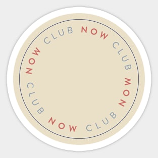 Now Club Logo Sticker